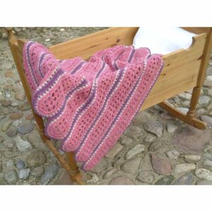 Babytæppe - model muslingebånd